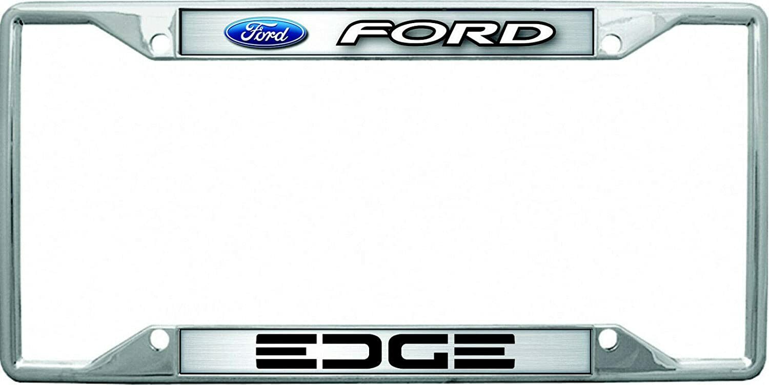 Eurosport Daytona Ford Edge Metal Zinc Stainless Steel License Plate Frame