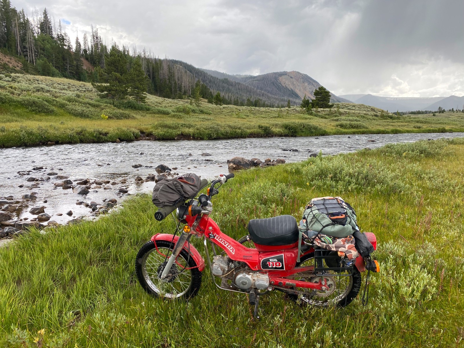 USA Made Saddlebag Racks for Honda CT90 CT110 Trail Bike – Easy, No Mod Install