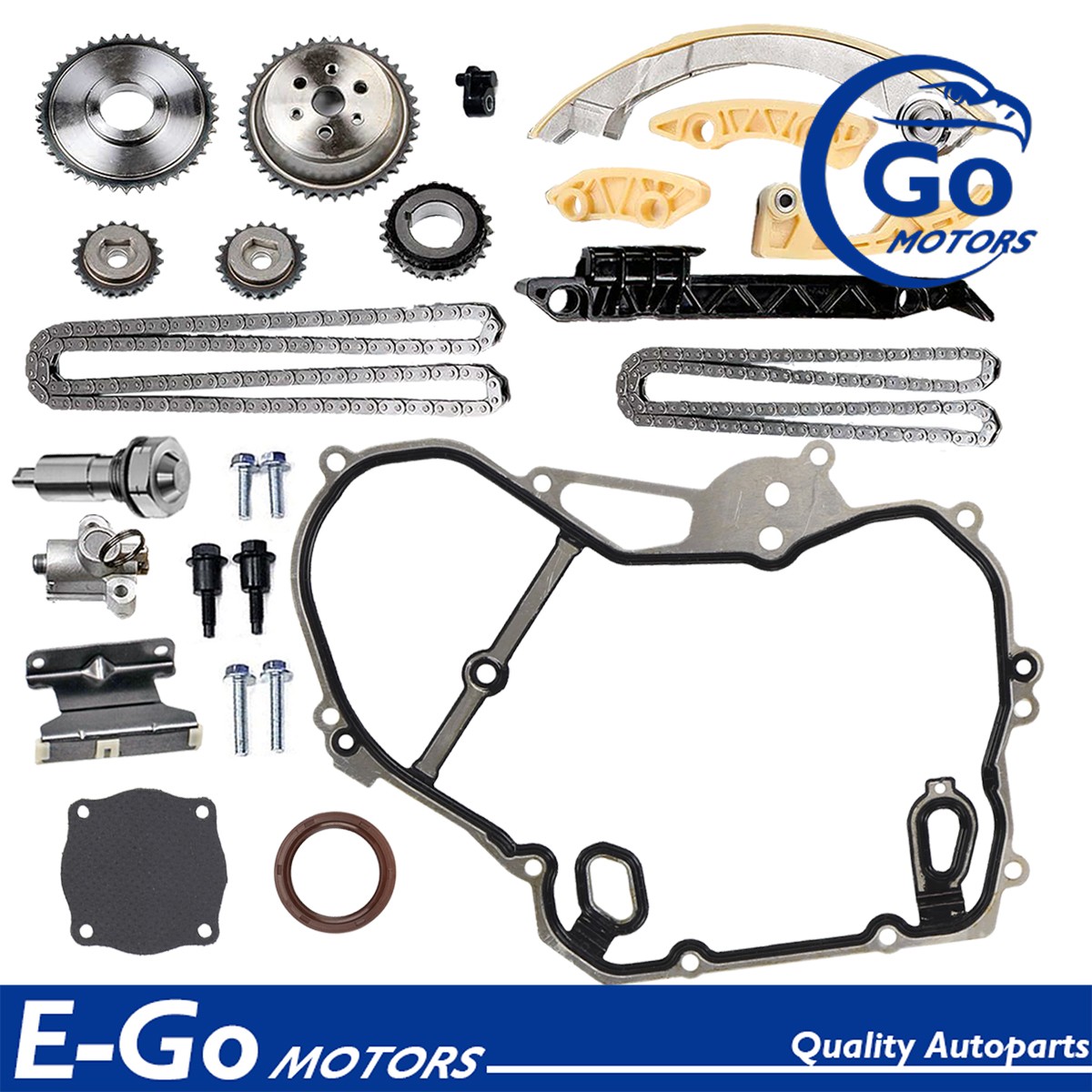 Timing Chain Kit Cover Gasket For Buick Saturn Aura Ion Red Line Regal 145Cu 2.4