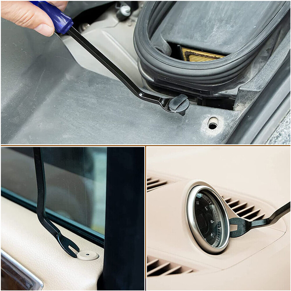 5PC Car Trim Removal Tool Set Hand Tools Pry Bar Panel Door Interior Clip Kit US