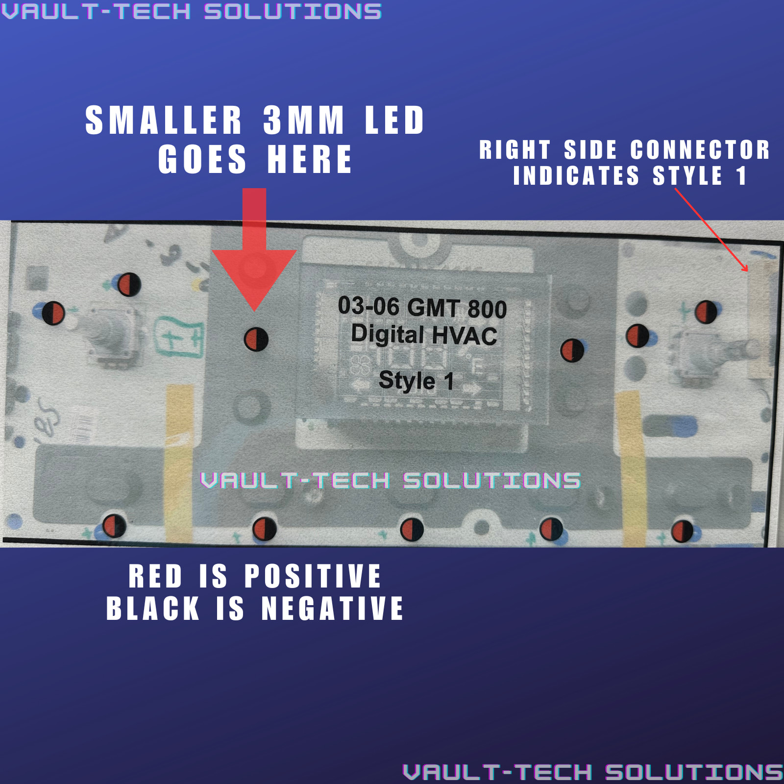 Warm White Led Climate Control Upgrade Kit Silverado Sierra Escalade Tahoe 03-06