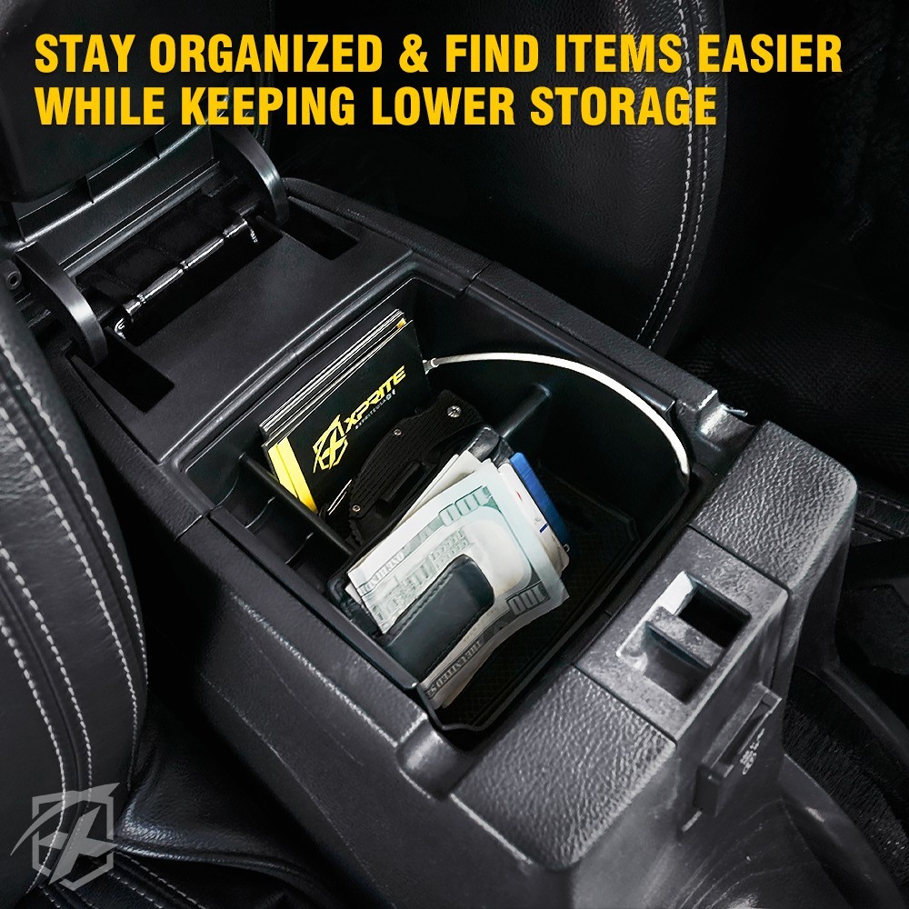 Xprite Center Console Armrest Storage Box for 2011-2018 Jeep Wrangler JK/JKU