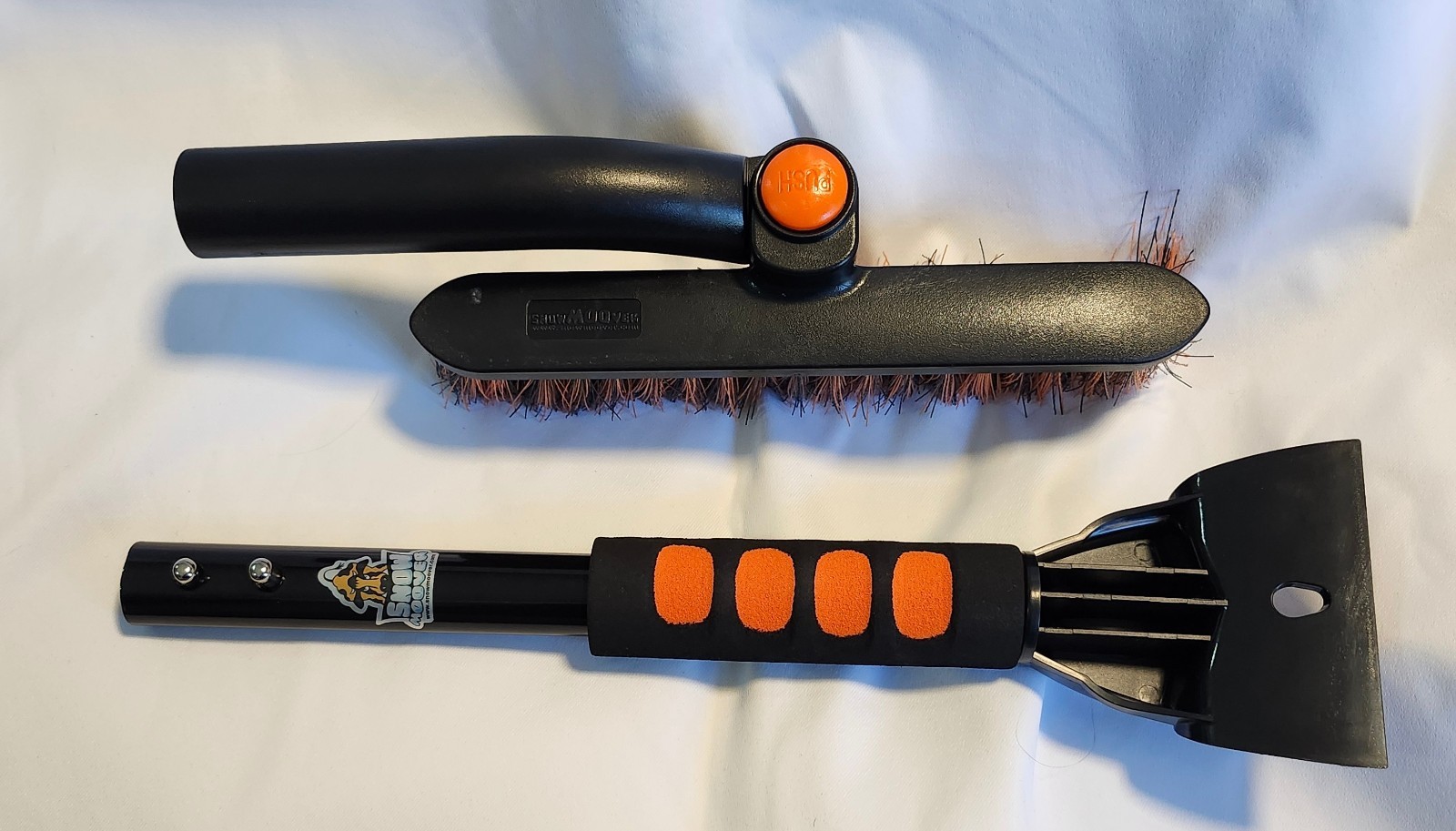 20” Snow Brush Ice Scraper for Car | 9.5” Bristle Brush BirdRock Snow Moover