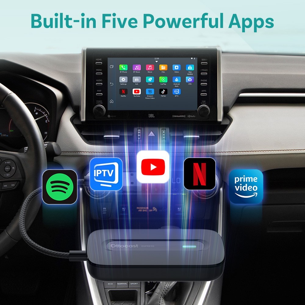 U2-X Pro Wireless Android Auto/Wireless apple CarPlay Adapter For Wired CarPlay