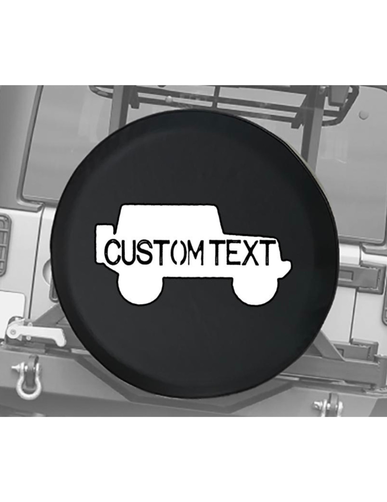 Custom Spare Tire Cover Oversized Up To 35 Inch Wheels With/Without Camera Hole