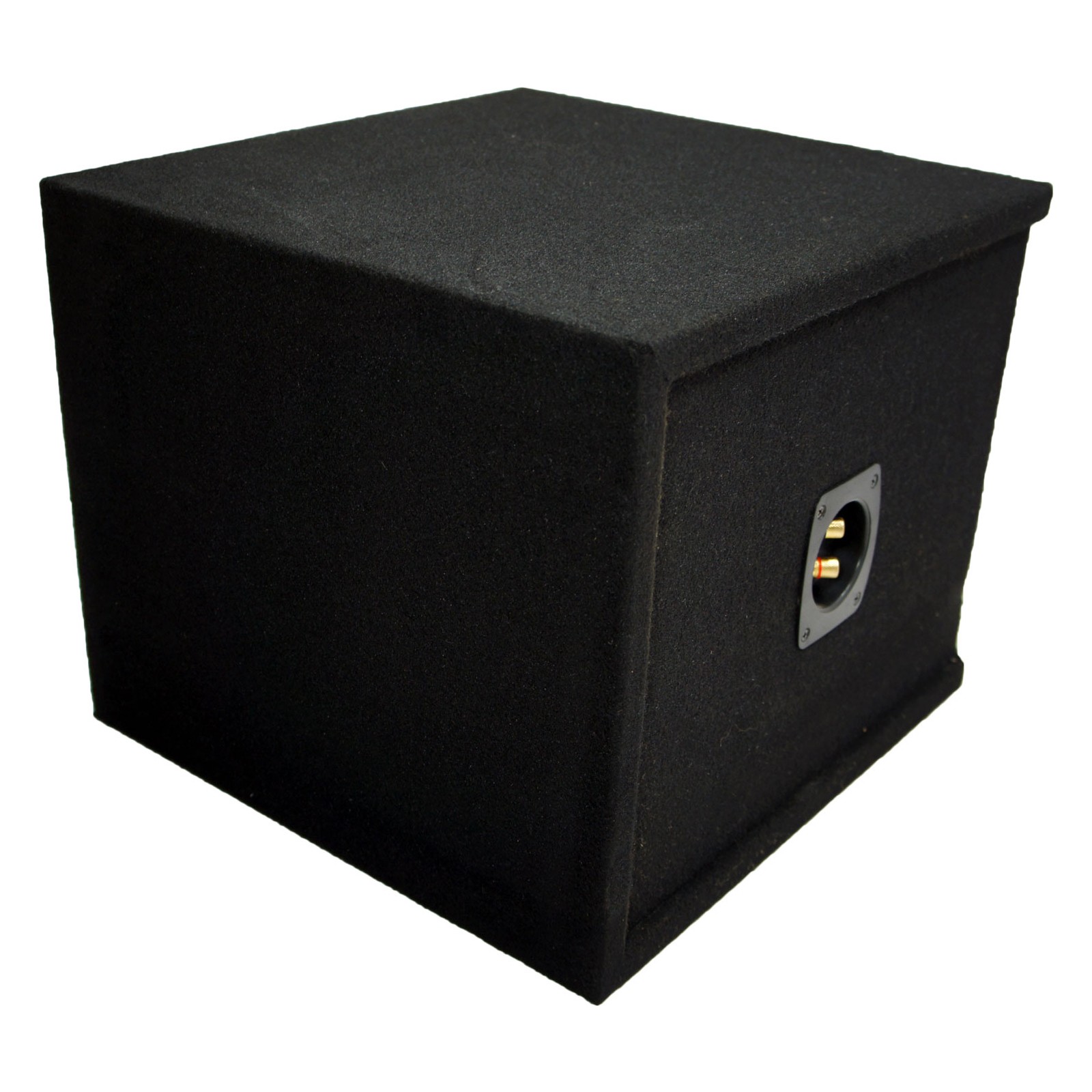 Car Audio Single 10″ Slot Vented Paintable Baffle Stereo Sub Box Enclosure