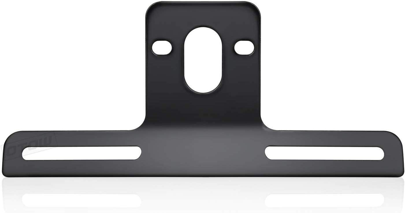 Steel License Plate Bracket with Light Mount for Trailers Trucks Cars