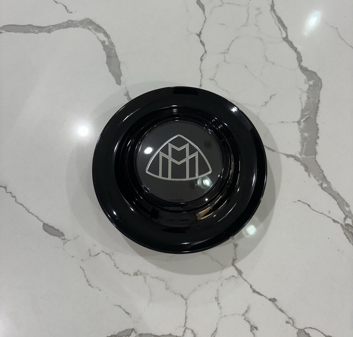 1 Pc Floating Center Caps with Mercedes Maybach Logo Forgiato XL Hubcap Black