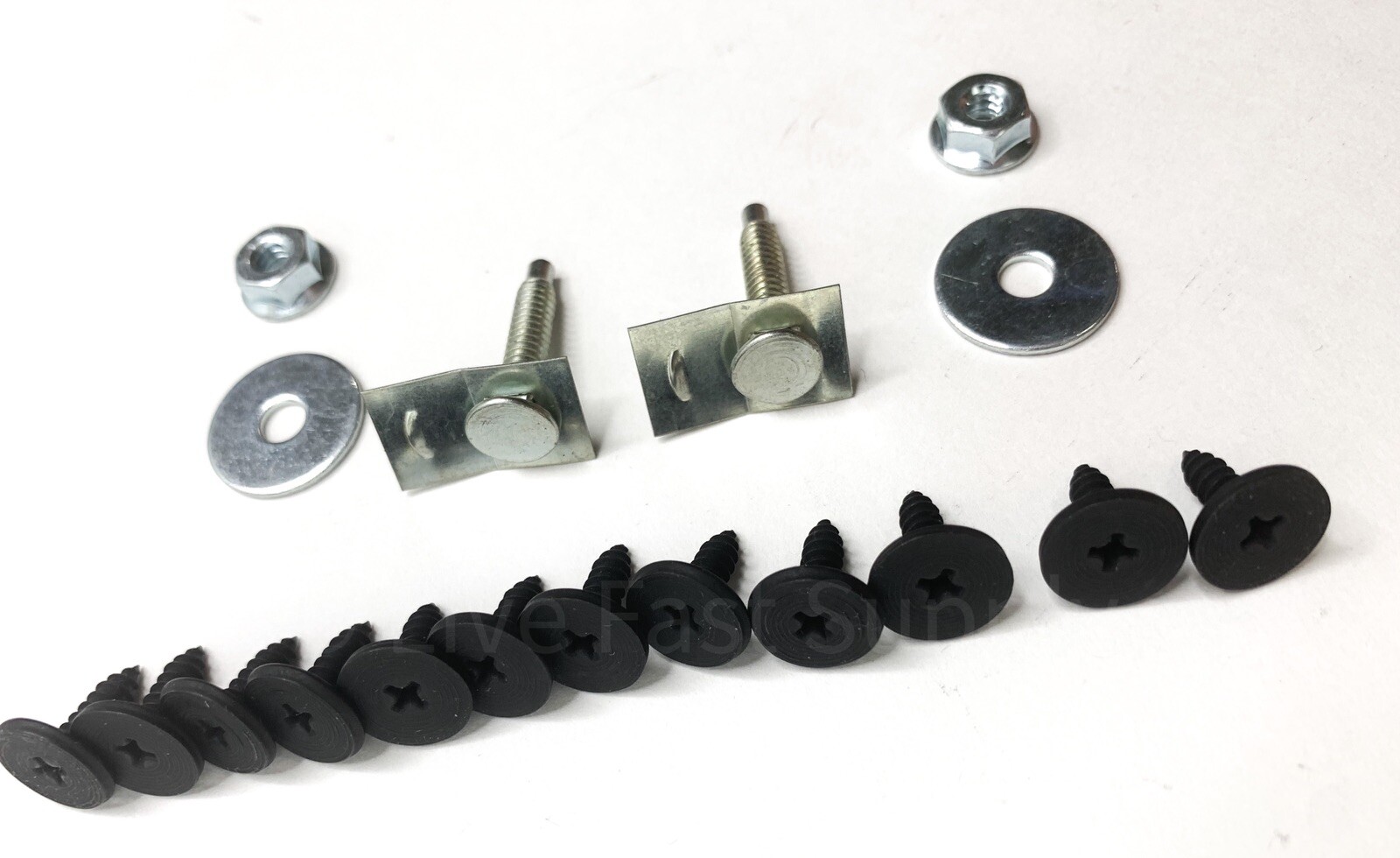 Rear Valance Mounting Hardware Kit Flat Screws Nuts Washers 1965-66 Ford Mustang