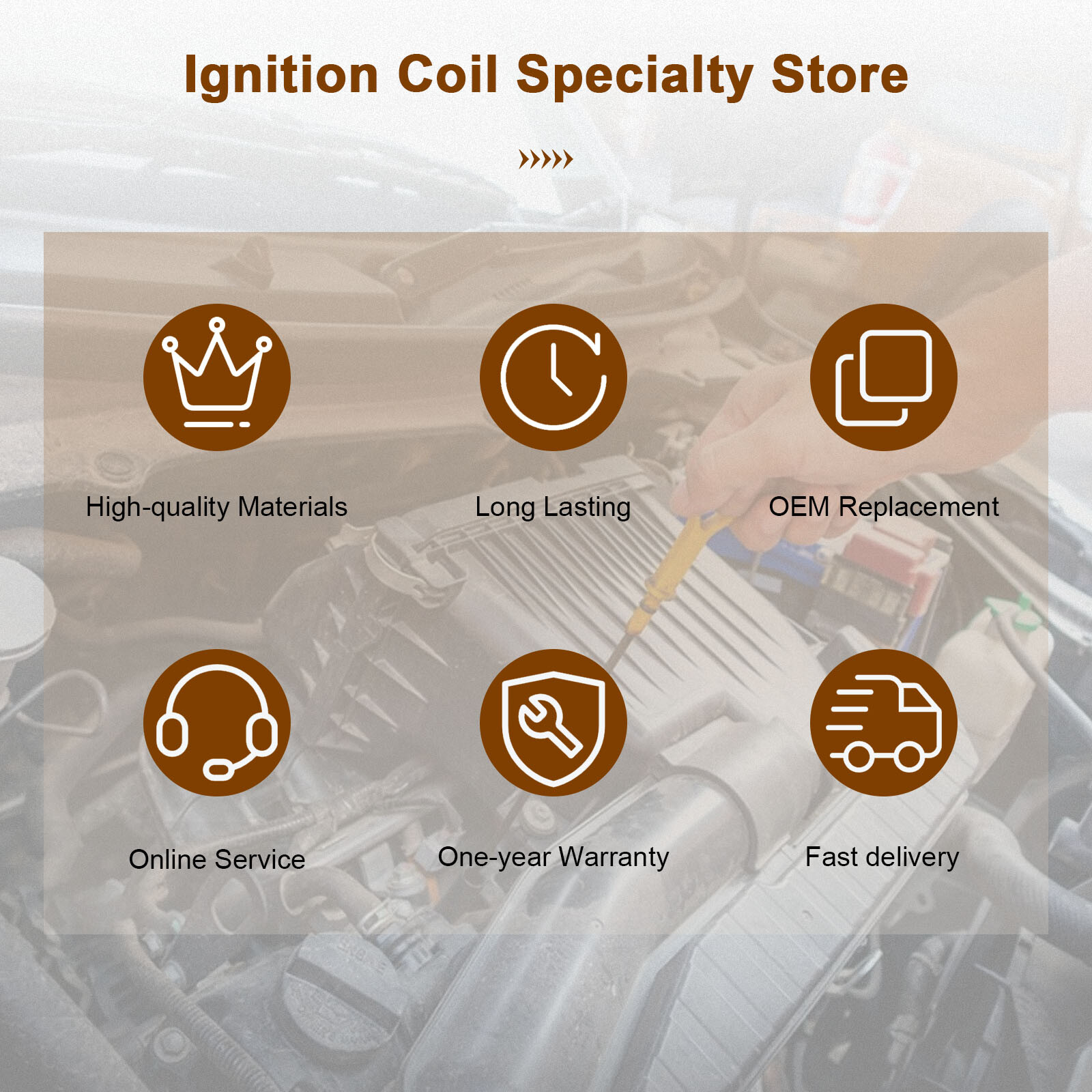 Ignition Coil For Jeep TJ 1997 Cherokee Wrangler 2.5L 4.0L 1991-1997 Comanche