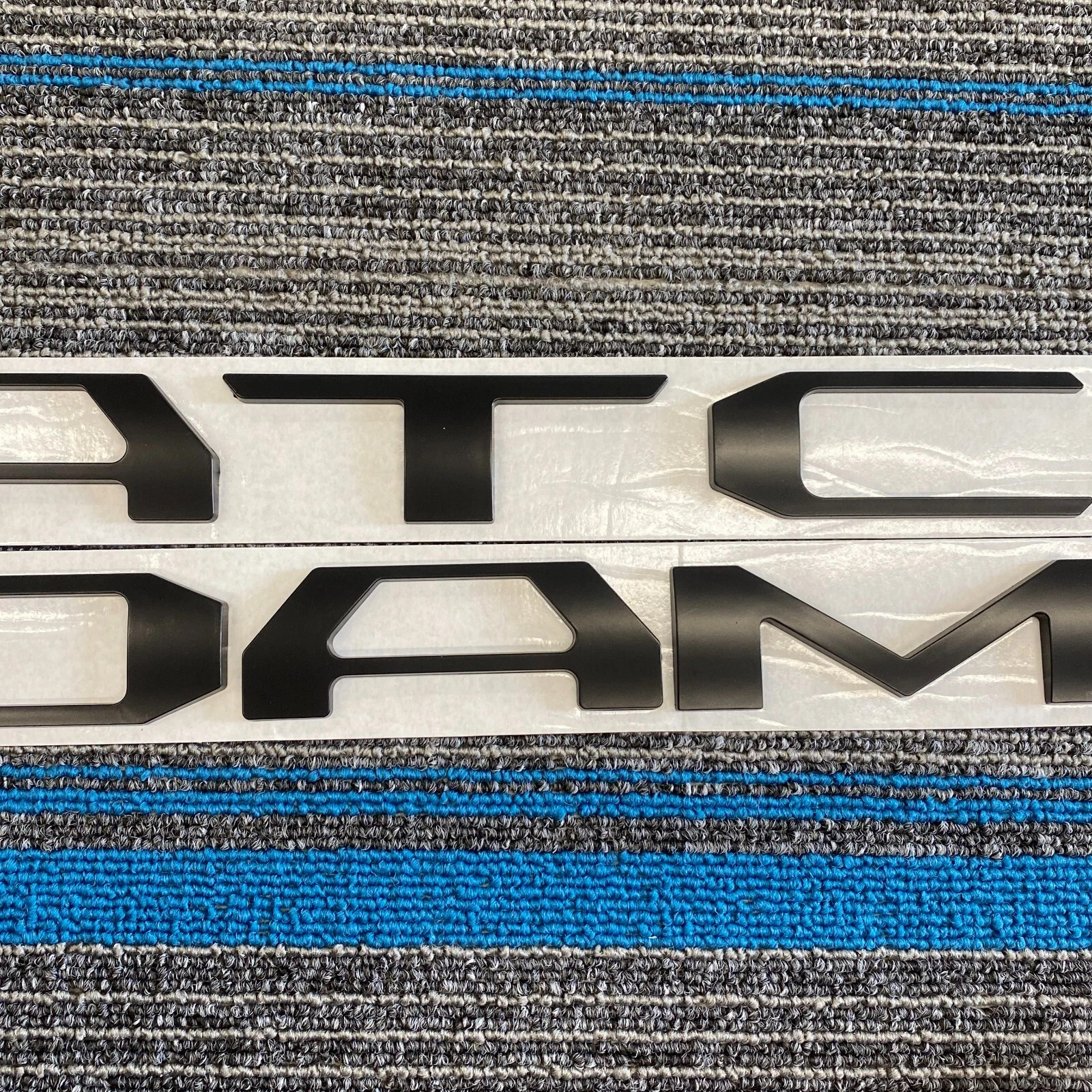 Raised Tailgate Inserts Letters for 2016-2023 Tacoma 3D Matte Black Emblem Badge