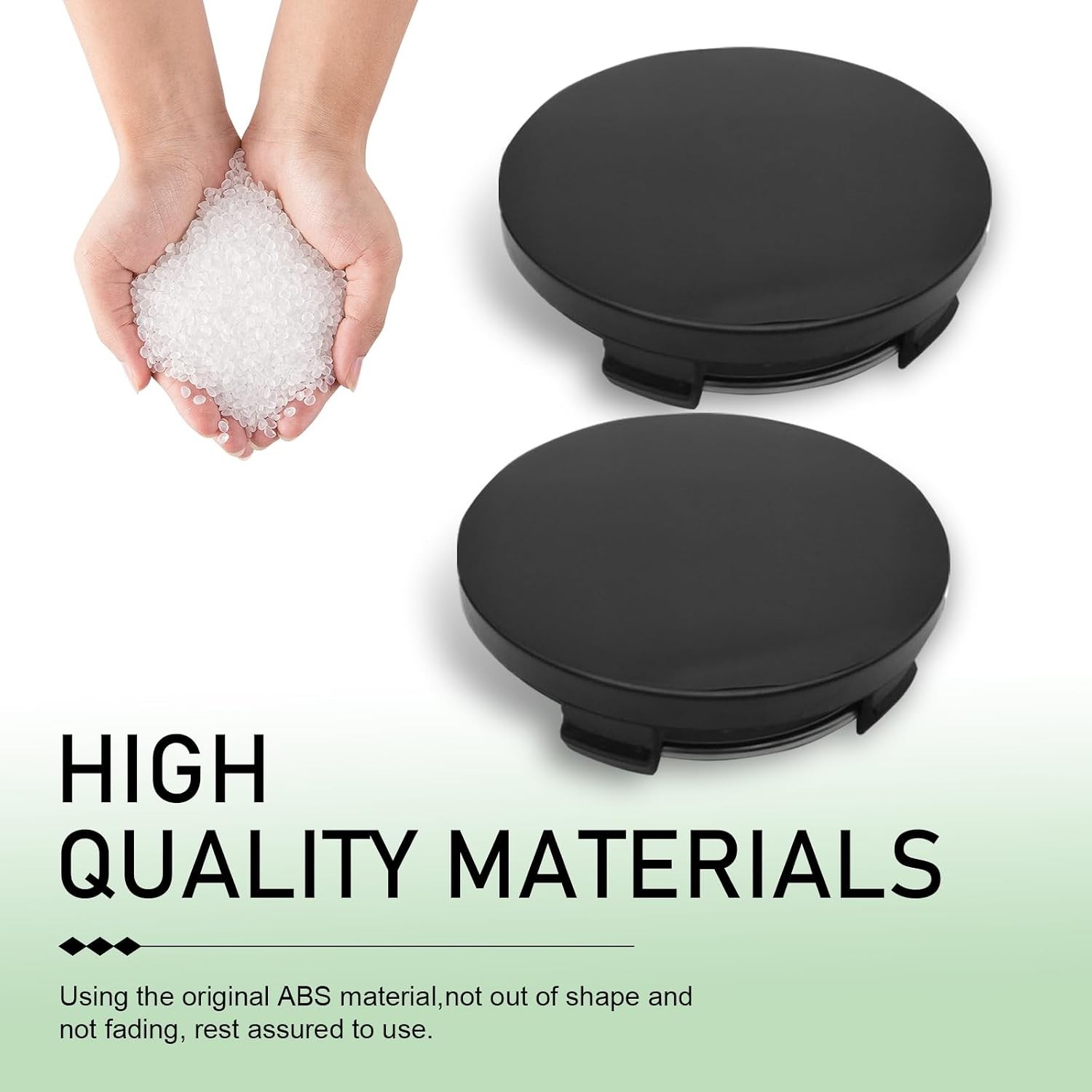 60MM Black Car Wheel Center Caps – 4PCS of Rustproof Hub Covers for All Vehicles