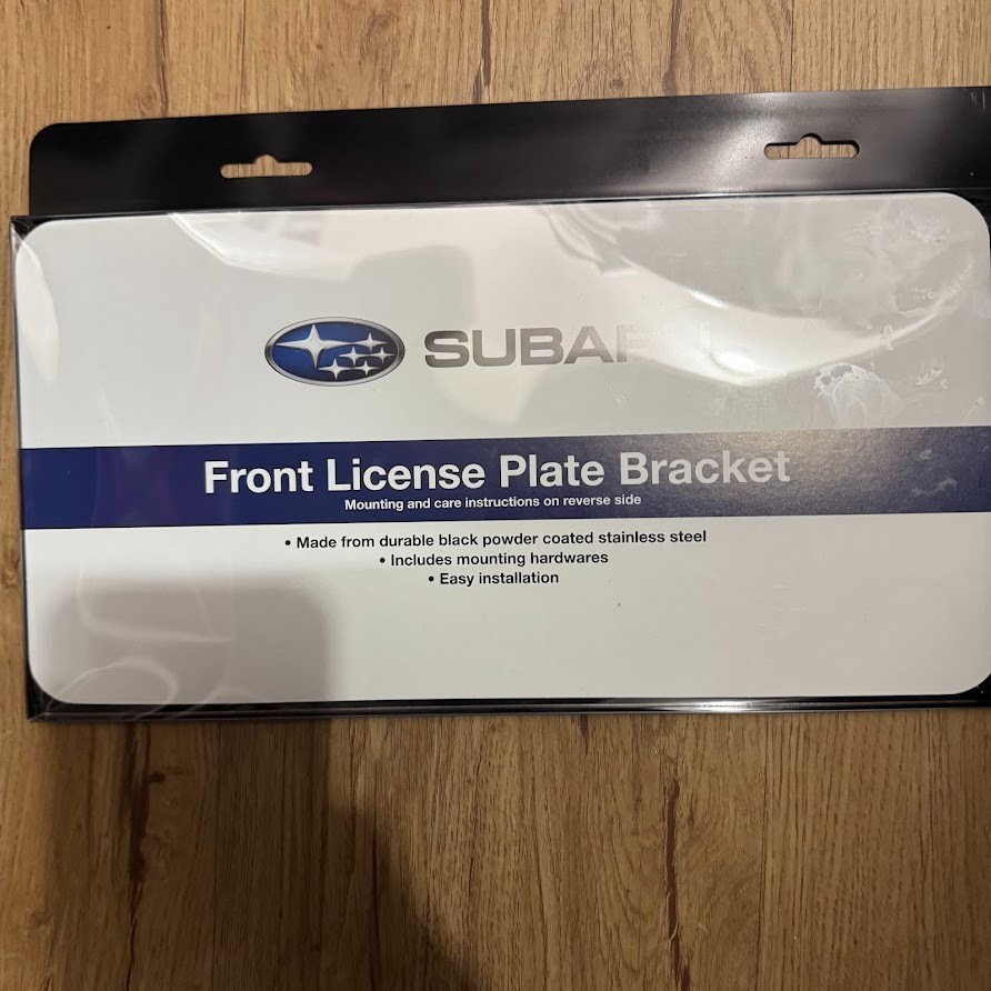 Subaru Front License Plate Bracket 2008-2026 Impreza Legacy Forester Genuine OEM