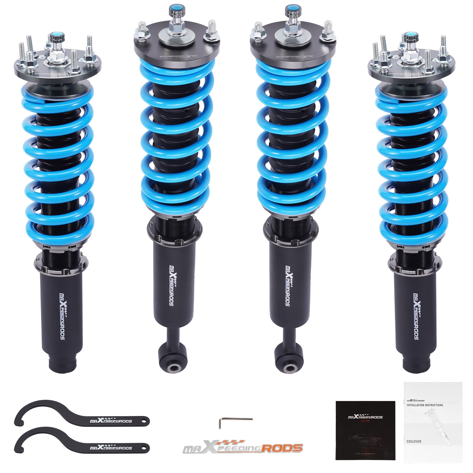 MaXpeedingrods COT6 Coilovers 24-Step Damper Struts Kit For Honda Accord 03-07