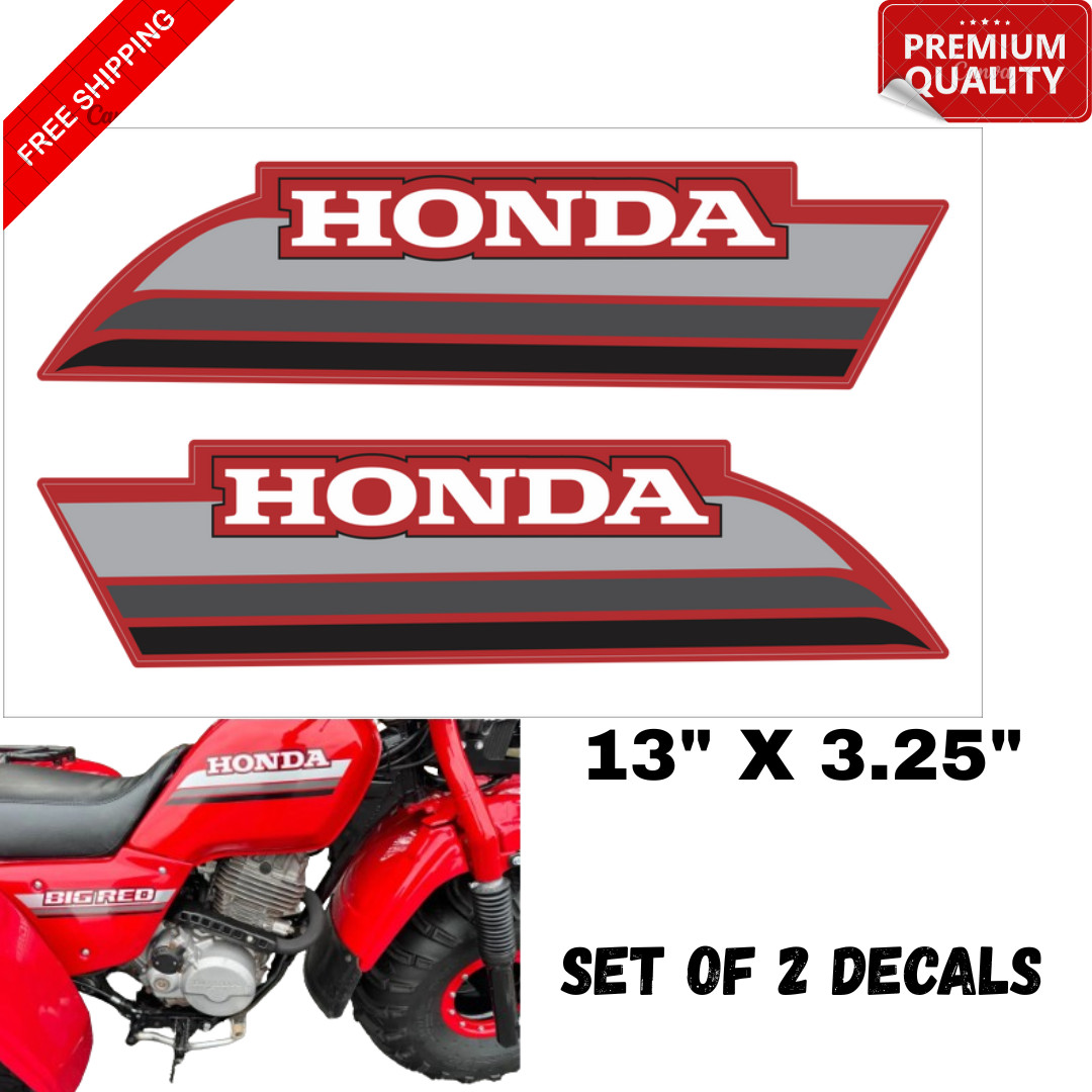 1985 Honda ATC250ES 250ES ATC Big Red Tank Decals 85 HB118