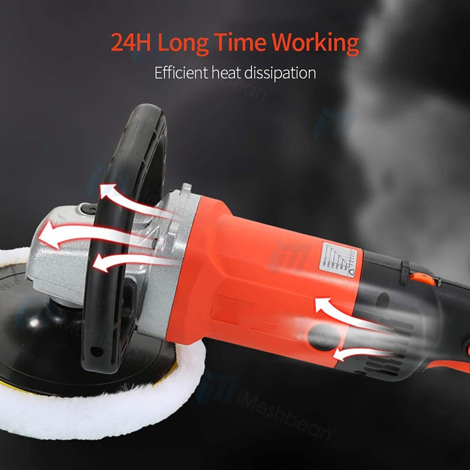 1400W Car Polisher Polishing Machine Buffer Sander 5″ 6″ 7″ Wax Pad Buffing Kit