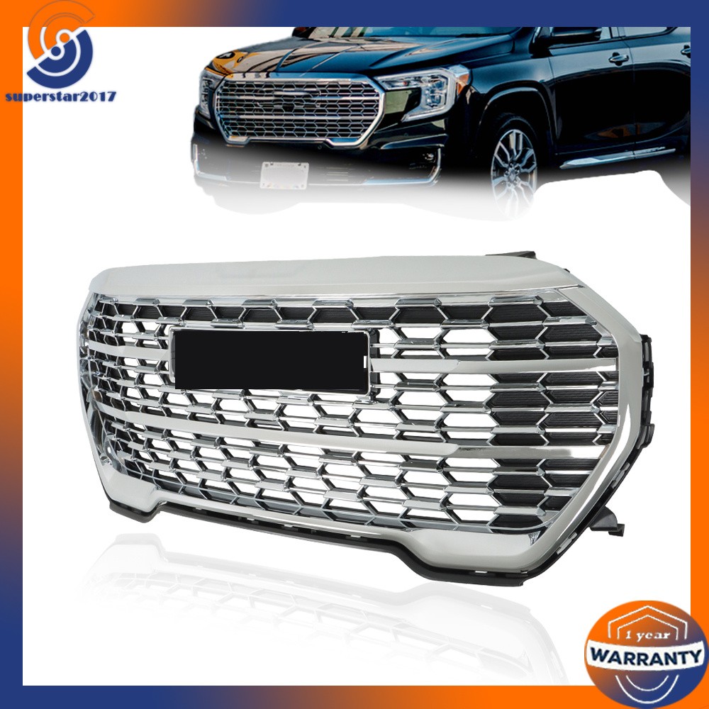 Grille Front Upper Side Without Camera Hole Fit For GMC Terrain DENALI 2022-2023