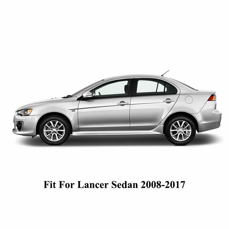 6pcs Black Pillar Posts Door Trim For Mitsubishi Lancer Sedan 2008-2017 2016