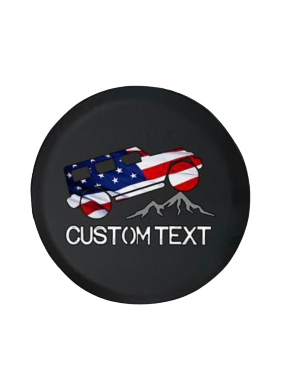 Custom Spare Tire Cover Oversized Up To 35 Inch Wheels With/Without Camera Hole