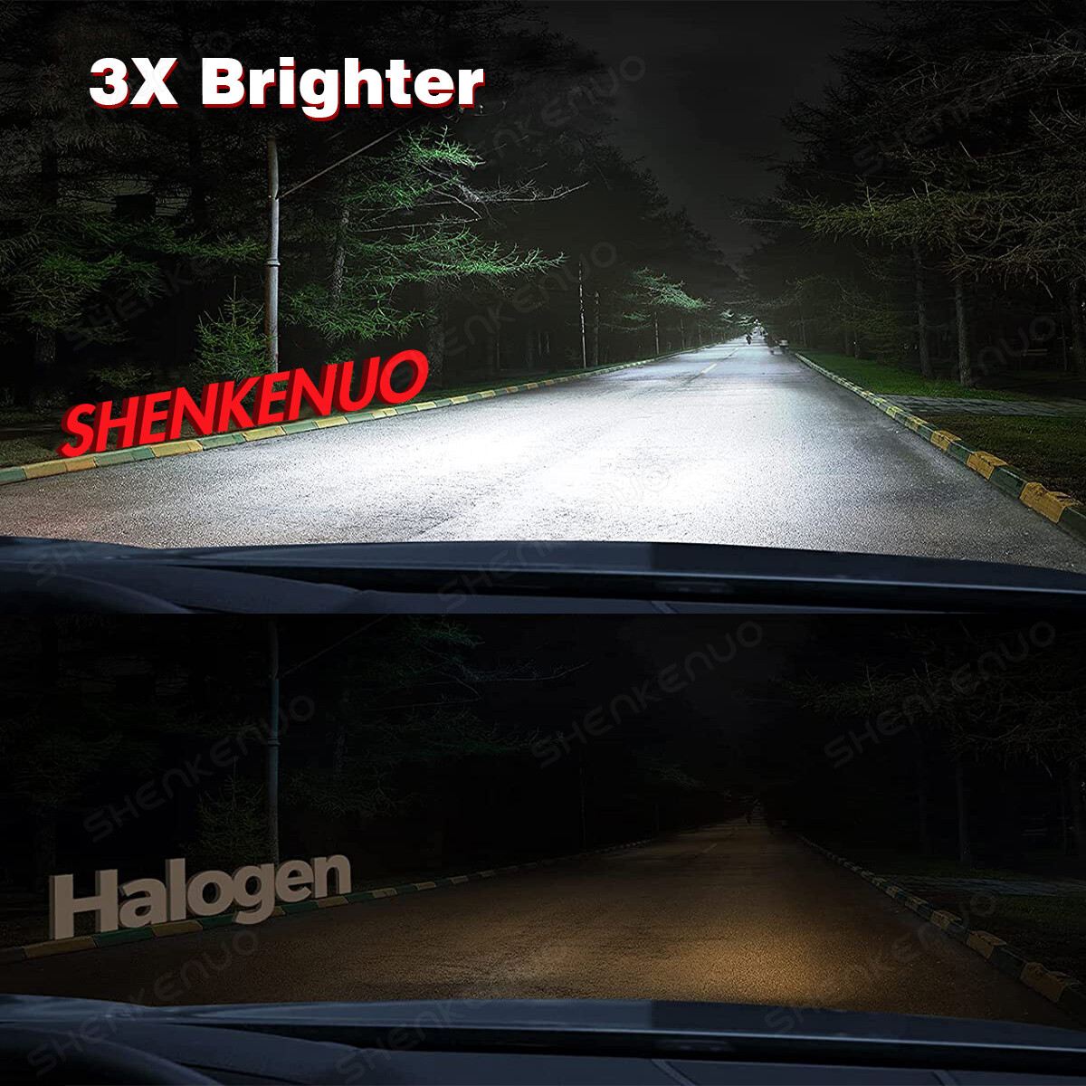 For GMC Sierra 1500 2500 3500 1999-2006 4X 6000K LED Headlights Bulbs Hi/Lo Beam