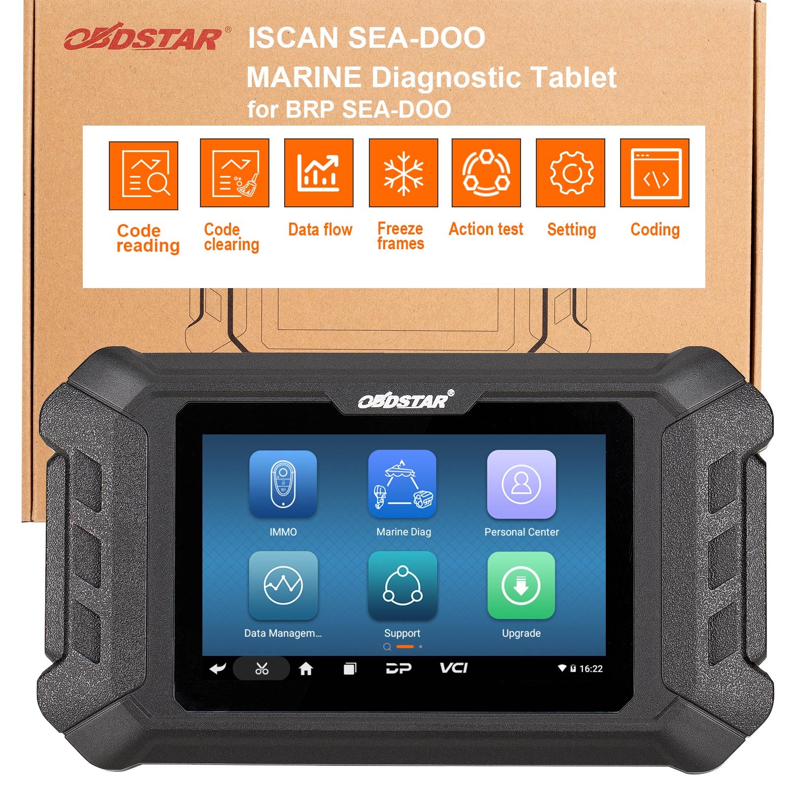 OBDSTAR iScan FOR SEA-DOO Marine Diagnostic Scanner ,Code Read, Multi-languages