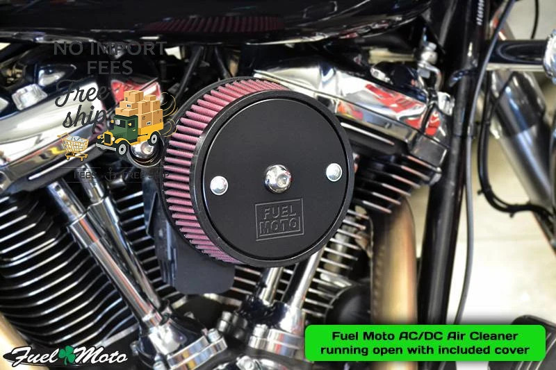 Fuel Moto AC/DC Stage 1 Air Cleaner – M8 Softail & Touring Models