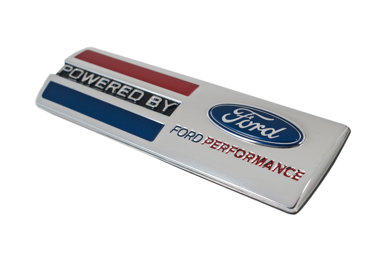 Mustang “Powered By Ford Performance” Fender Badge Chrome Plated 3D Emblem