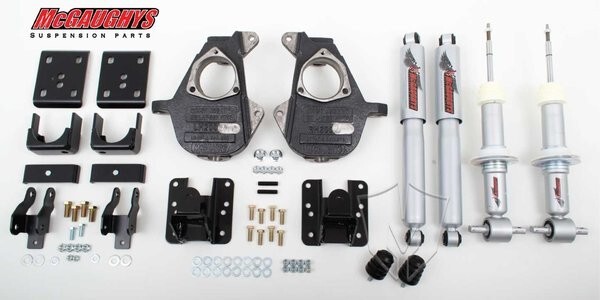 McGaughys 4″/6″ Drop Kit Chevrolet 2007-2013 1500 Complete w/ Shocks
