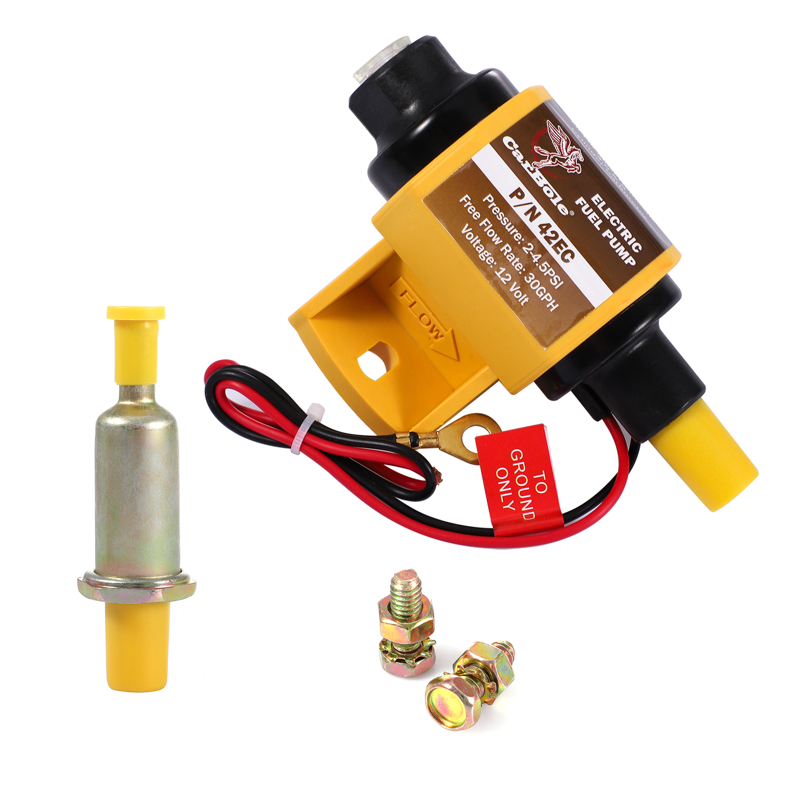 17301 Edelbrock Micro In-Line Electric Fuel Pump 38 GPH 7 PSI Max Gas/E85 NEW US