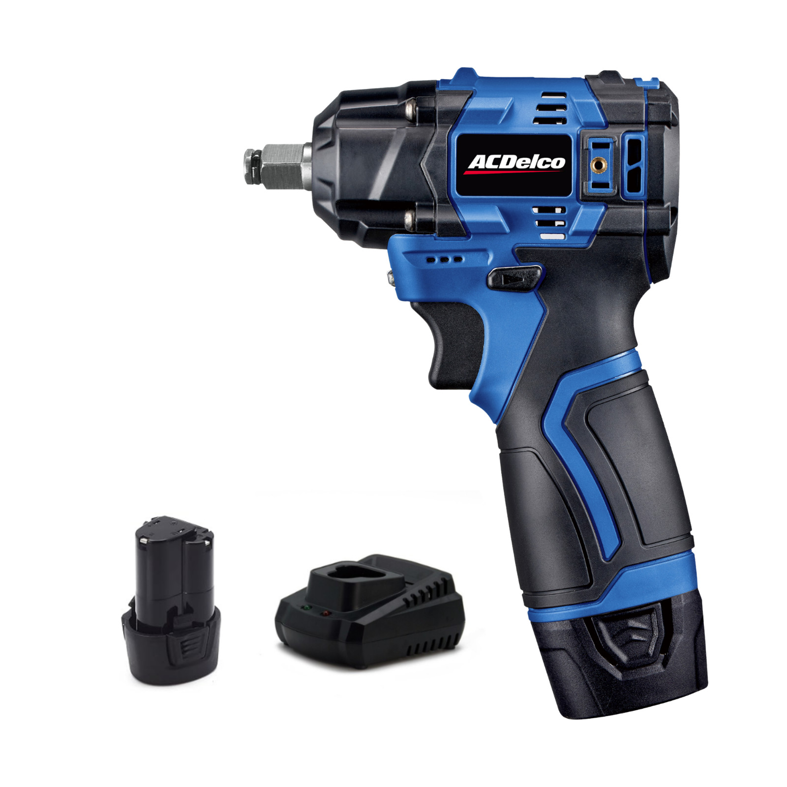 ACDelco G12 12V Brushless 3/8″ Impact Wrench 140 ft-lbs Kit w/ 2 Li-ion Batterie