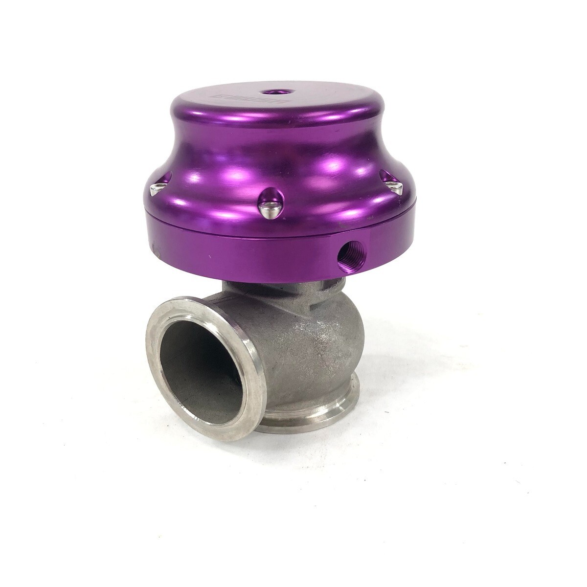 Adjustable Universal 38mm V-Band External Turbo Wastegate w/Elbow Adapter Purple