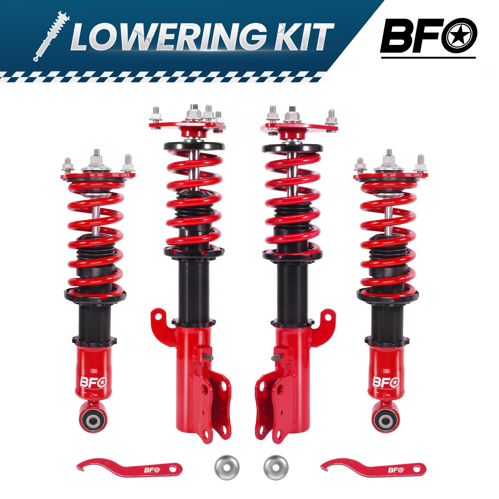 BFO Street Coilover Suspension Springs Kit For Mitsubishi Lancer 08-17
