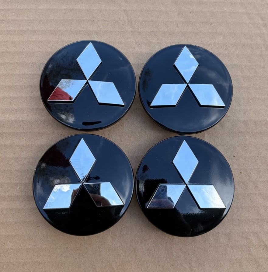 60MM Black Car Wheel Rim Center Cap For Mitsubishi Lancer Galant Eclipse