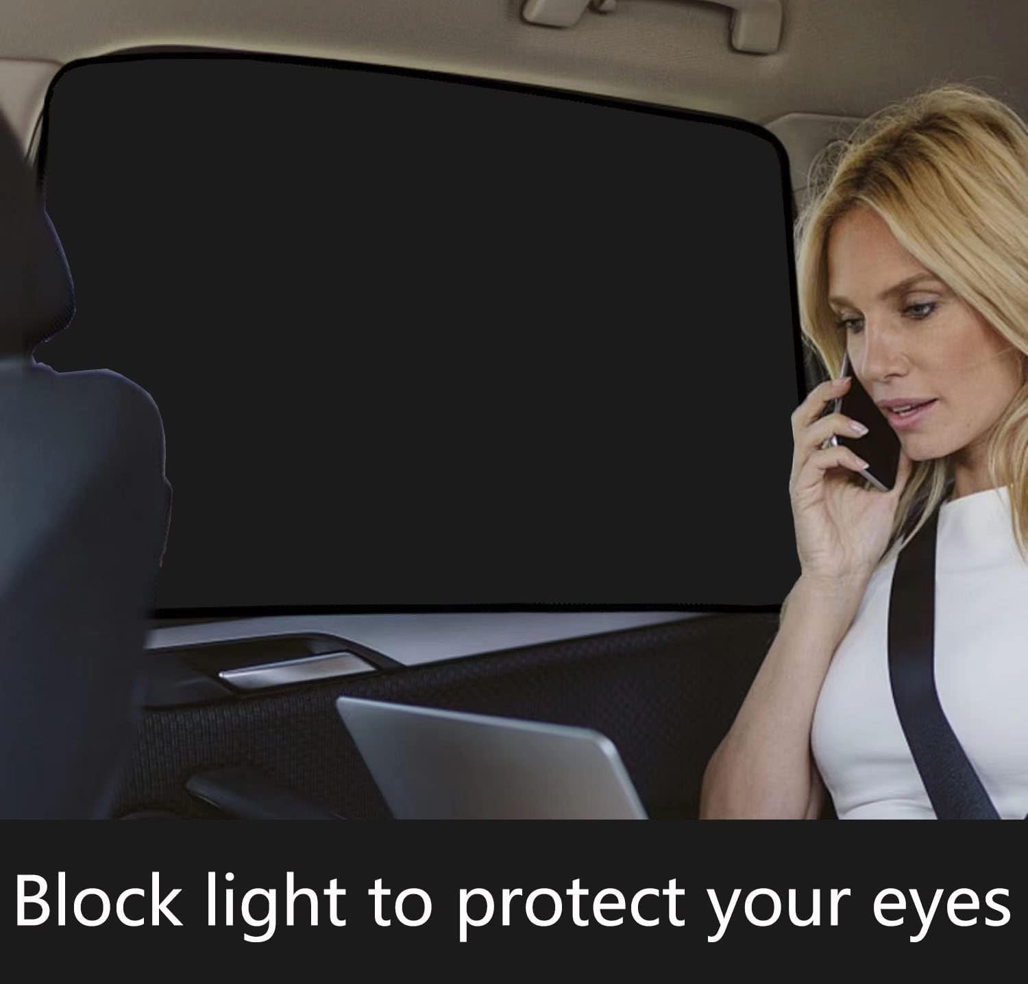 Compact and Stylish Car Window Sun Shades – 100% UV Protection, Front Seat Set