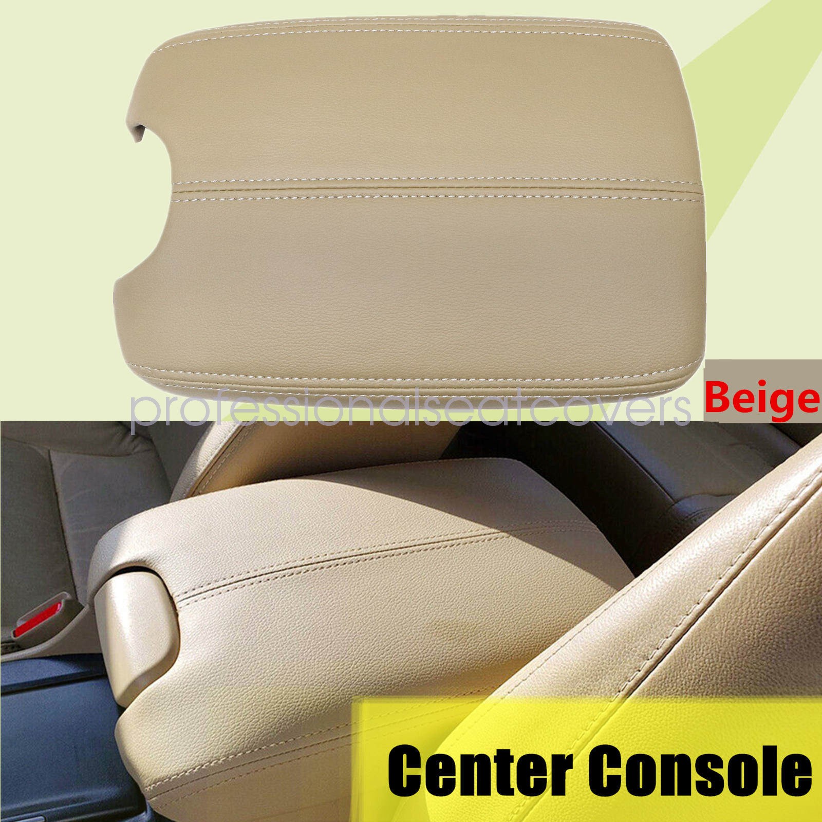 Replacement Center Console Armrest Lid Cover For 2012 Honda Accord Beige