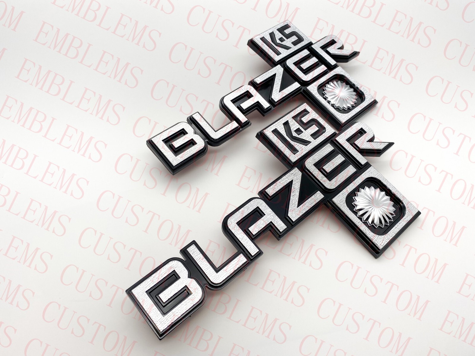 2Pcs Blazer K5 Logo Fender Emblem For 81-88 Chevy Chevrolet Truck Badge 14051844