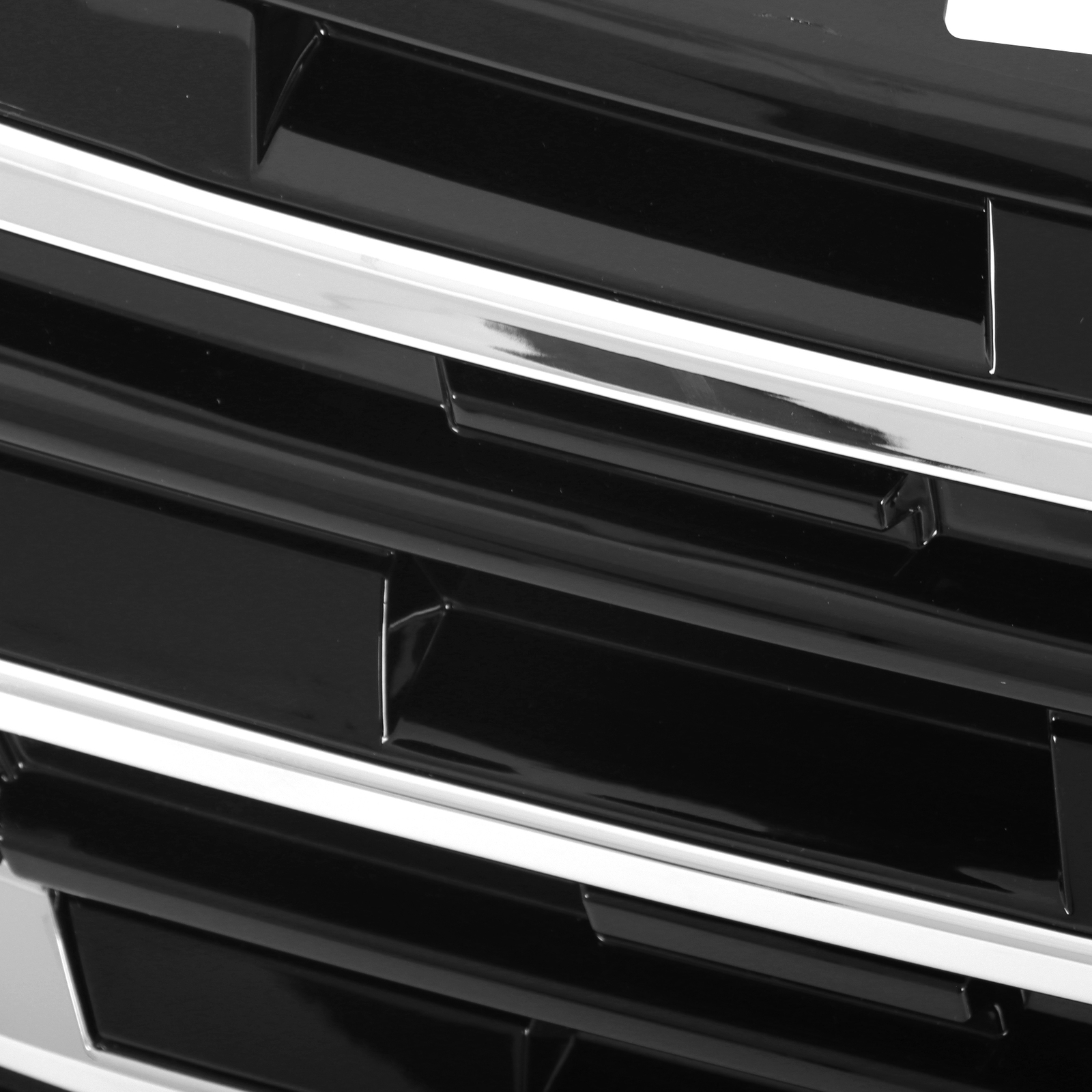 Front Upper Grille Chrome Black Without Camera Hole For Nissan Rogue 2024-2025