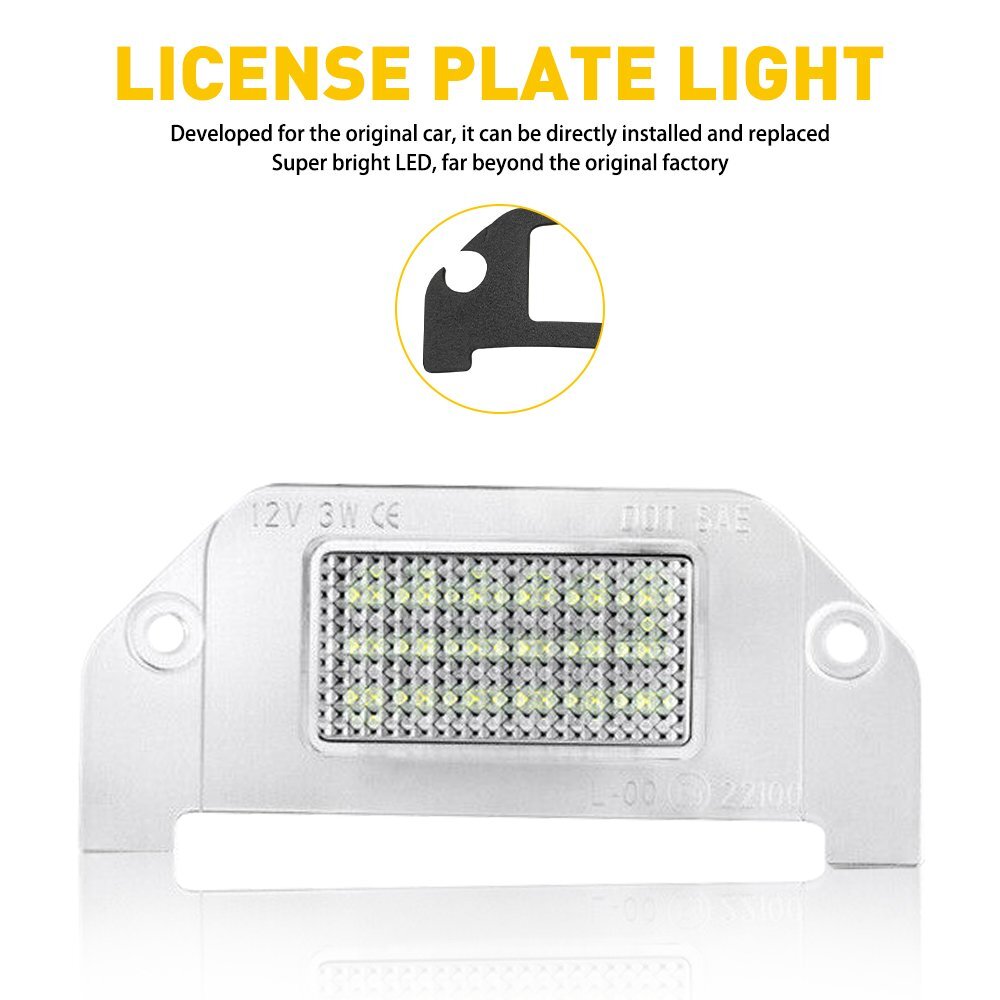 OXILAM LED License Plate Light Tag Bulb For 06-2014 Dodge Charger Challenger EAH