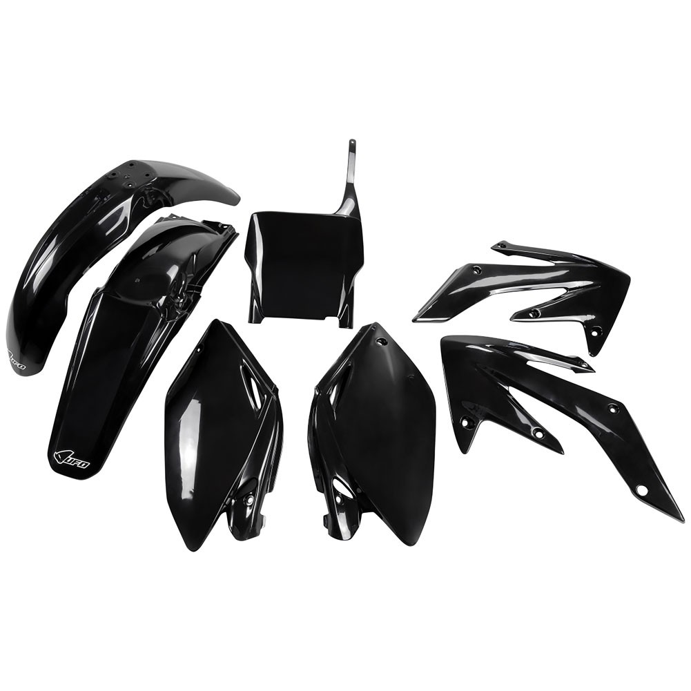 UFO Complete Plastic Kit Black For Honda CRF250R 2004-2005