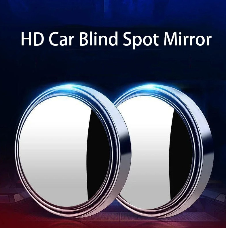 2pcs 360° Blind Spot Mirror Round Wide Angle Rearview Car Safety Accessory