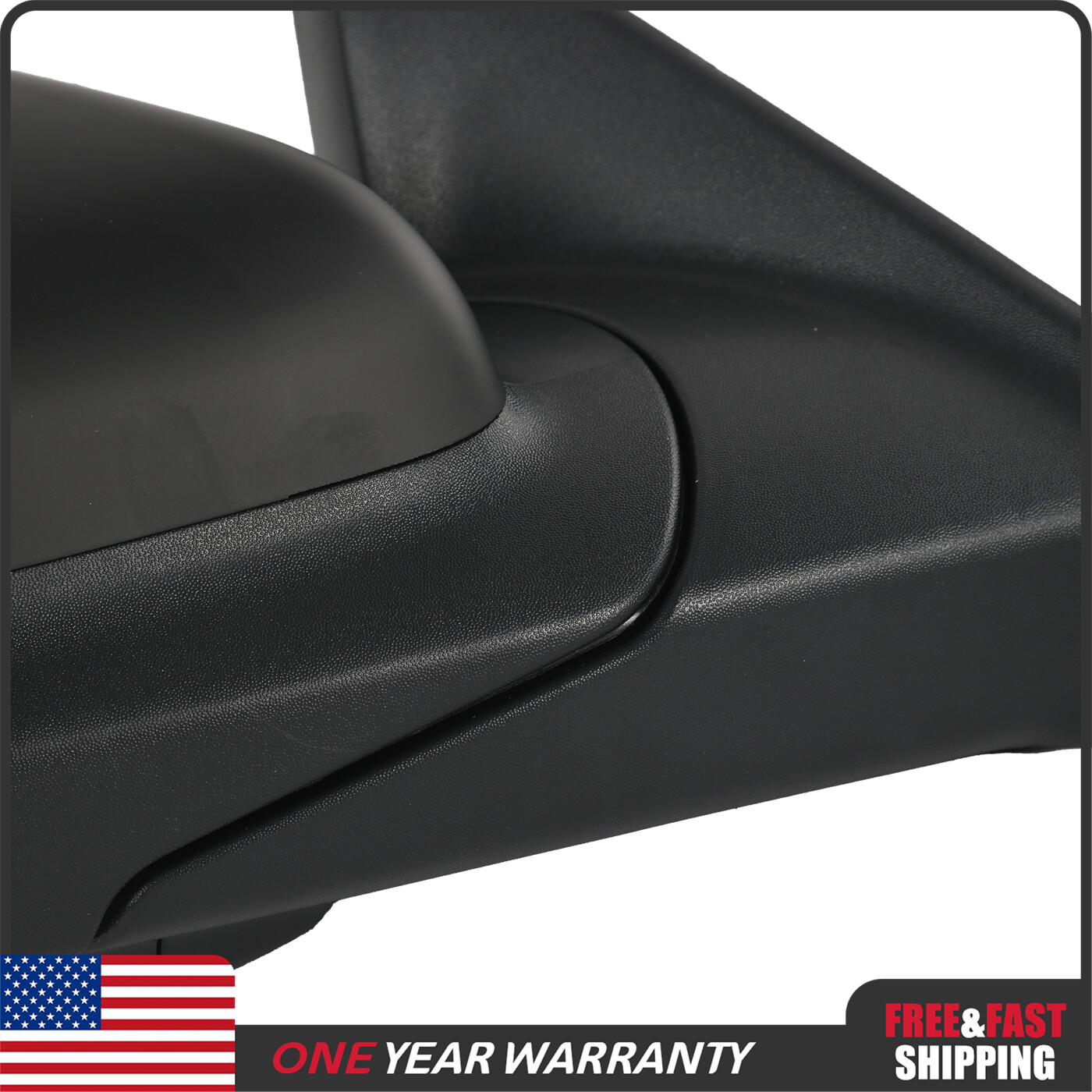 Manual Fold Textured Right Side Power Mirror For Ford 2011-2015 Explorer Black
