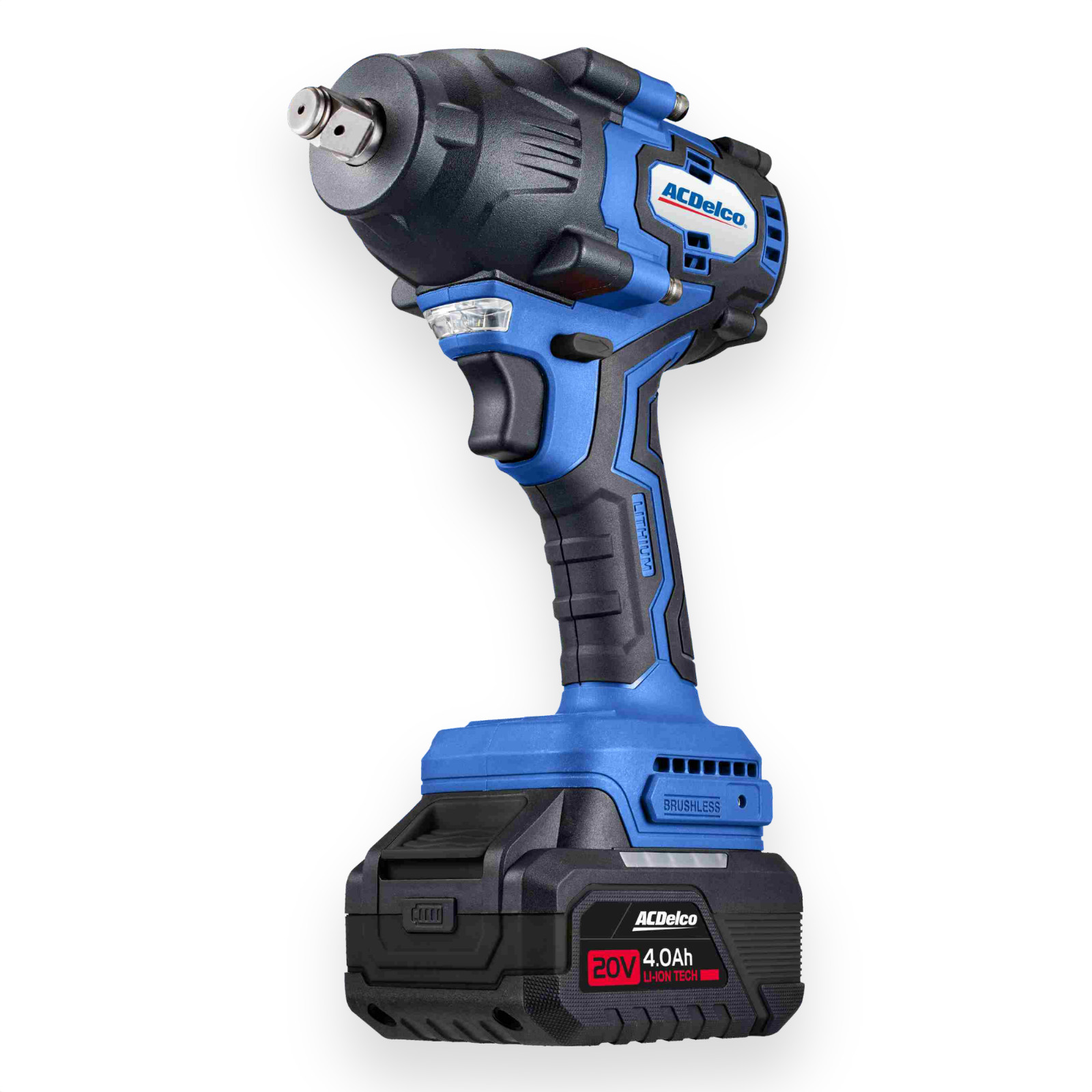 ACDelco ARI20136-P2 20V Brushless Impact Wrench 500ft-lbs 1/2″ 2 Batteries