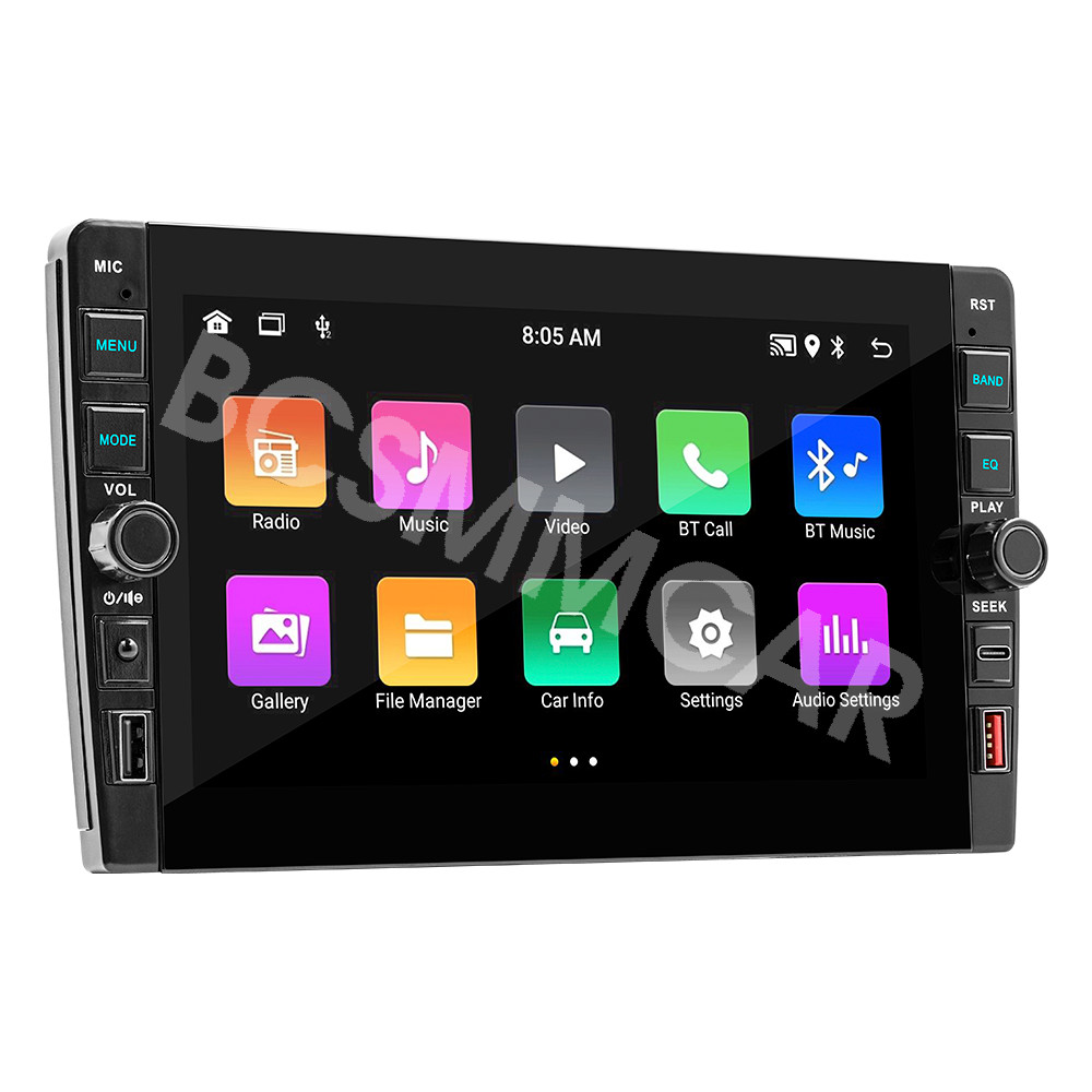 Stereo Radio 9in Car GPS Navigation Android 12 MP5 Player WIFI/FM/USB Head Unit
