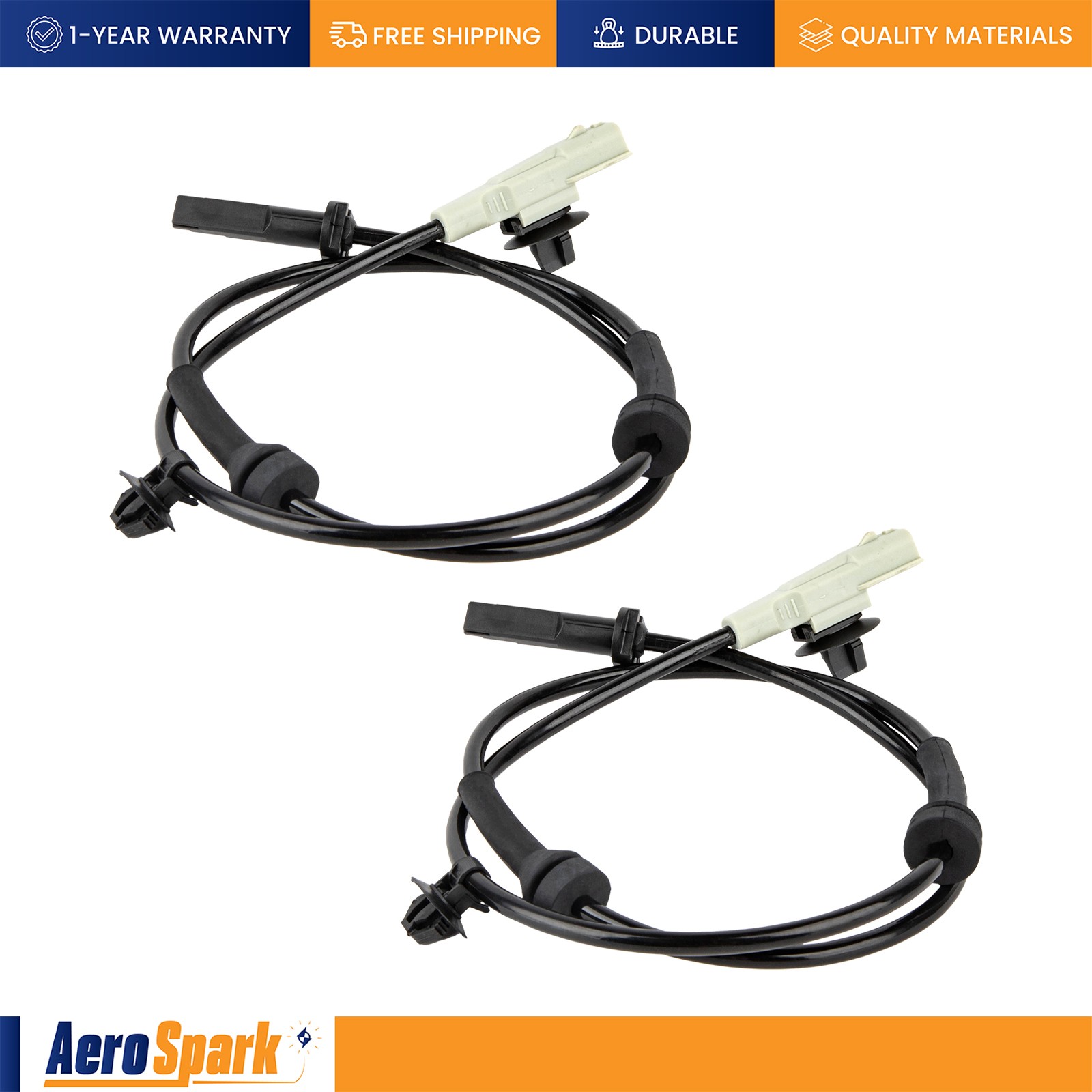 2 Front Left & Right ABS Wheel Speed Sensors for 2018-2024 Nissan Kicks 1.6L l4
