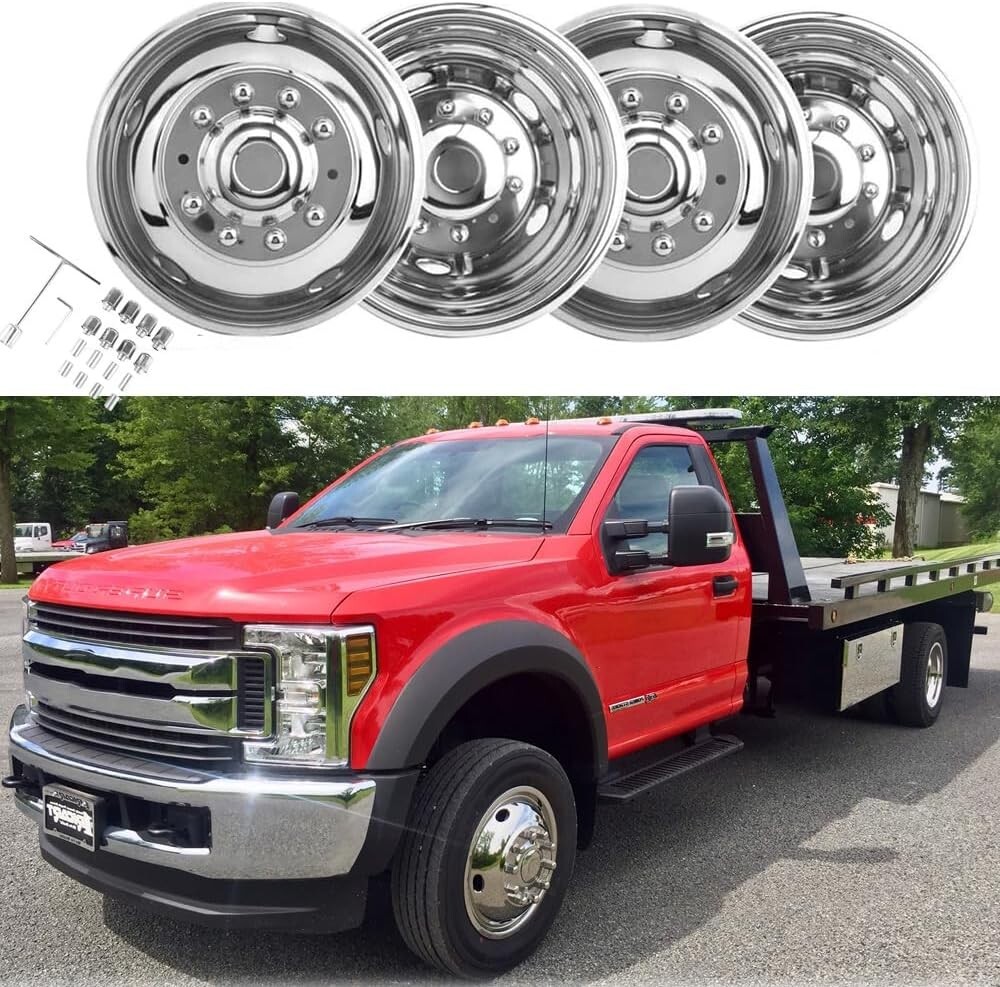 19.5” Stainless Steel Dual Wheel Simulator 2013-2020 Dodge Ram 4500/5500 10 Lug