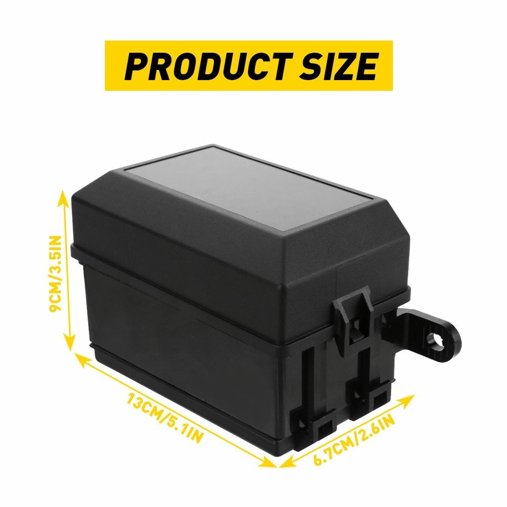 Universal Auto Waterproof Fuse Relay Box Block 6 Relay 6 ATC/ATO Fuses Accessory