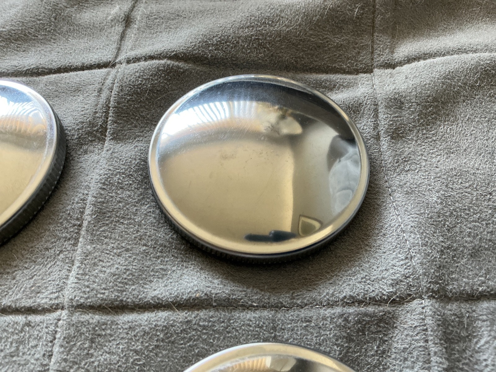 Chrome plated vintage gas cap