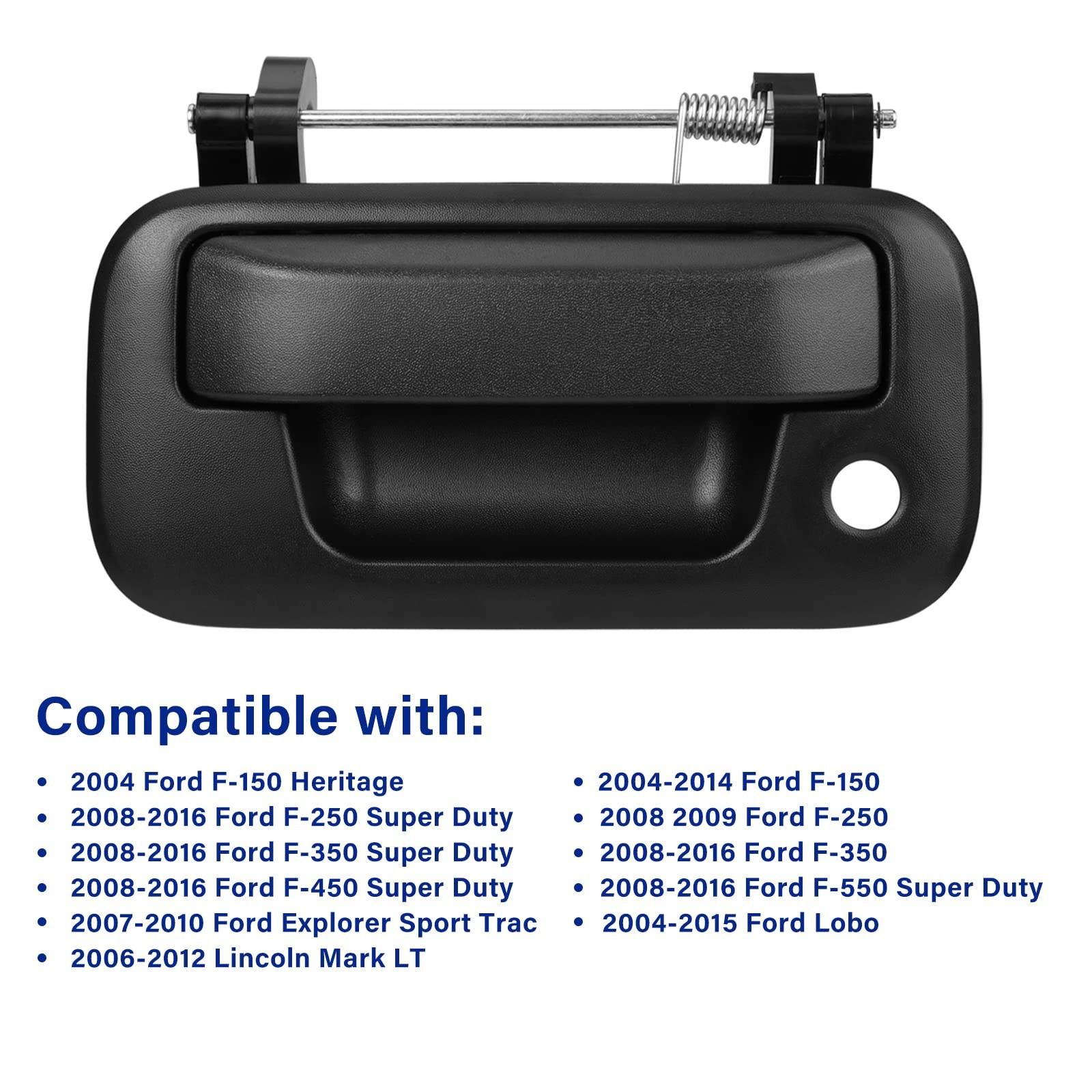 Lcyolada Tailgate Handle Latch Plastic Handle, Without Camera Hole