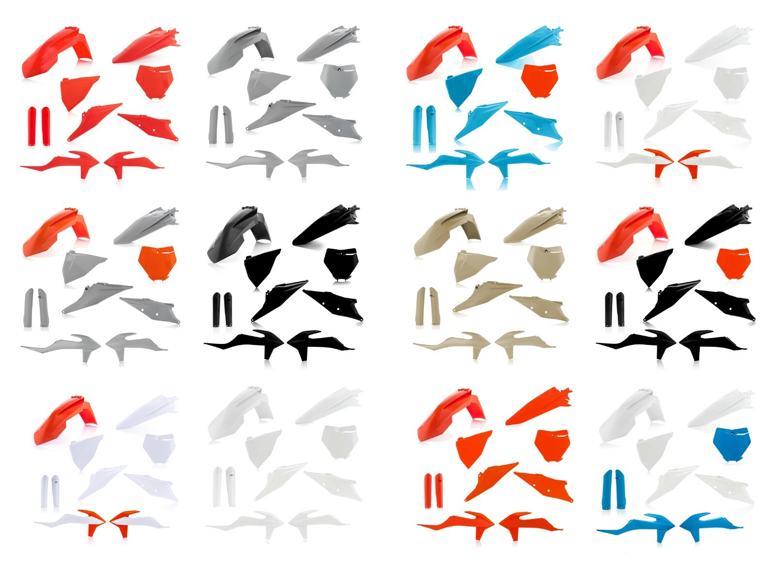 Acerbis Full Plastic Kit for 2019-2022 KTM SX SXF XC XCF – your choice of colors