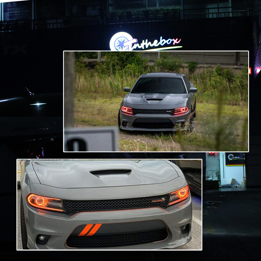 RGBW Multicolor LED Headlight Circuit Board Ambient Lights For 15+ Dodge Charger